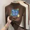 Y2031# Roupa Infantil Manga Longa Camiseta de Veludo para Meninos e Meninas Primavera e Outono Novo Pulôver de Bebê Crianças Maiores Camiseta Casual Top
