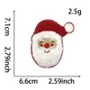 Navidad Europea y Americana Chenilla Muñeco de Nieve Hombre de Jengibre Árbol de Navidad Tela Bordada Parche Parche Sello Bordado