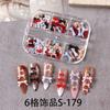 BELLEZA COMPLETA Manicura Transfronteriza Nueva 6 rejillas Joyería Dulce Tridimensional Color Encaje Lazo Cinta Joyería