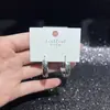 Pendientes Geométricos de Estilo Casual para Mujer Diseño Original Galvanizado Ecológico Aguja de Plata S925 Tienda Compra al por Mayor Accesorios