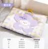 Cachorro Hippie Estilo Fresco Color-Blocking Xadrez Tapete Portátil Roxo Cama para Gato Tapete para Cama de Cachorro Quatro Estações Refrescante Cama para Animal de Estimação