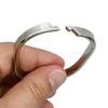 Ganchos Personalizados Extraíbles para Cortina de Ducha Anillos para Cortina de Ducha de Alambre Plano con Apertura Ovalada Ganchos de Baño Metálicos sin Perforaciones