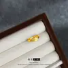 Anillo liso estilo chino nuevo anillo de bolsa de la suerte pequeña de oro de arena de Vietnam anillo chapado en oro atmósfera simple moda para ir al trabajo anillo retro