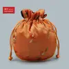 10Yjgz Saquinho Bordado com Cordão de Frutas Arredondadas Bolsa para Joias Bolsa para Brinquedos Bolsa de Noz Bolsa para Contas Budistas Leidezhu