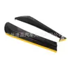 Esquina envolvente universal trasera de coche modificación de coche negro brillante fibra de carbono brillante pala trasera protección de parachoques trasero labio trasero 6063#