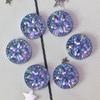 Nuevas Gotas de Agua Forma de Flor Accesorios para Joyería diy Taladro Redondo de Resina Fondo Plano Cóncavo Convexo Pendientes Collar Material diy