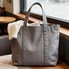 Bolsa Tote Tridimensional Personalizada Resistente a Riscos com Grande Capacidade, Bolsa de Lona Simples e Versátil para Homens e Mulheres
