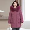 Auténtica Ropa de Invierno 2025 para Mujeres de Mediana Edad y Mayores Chaqueta de Plumas de Ganso Blanco Estilo Chino Chaqueta Gruesa Cálida