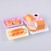 Acessórios de Resina DIY Renda Simples Realista Bandeja de Pão Miniatura para Casa de Bonecas Comida Brinquedo Adereços