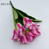 Corona de tulipán de encaje de 9 tenedores hecha a mano, material para bricolaje, tocado de flores, accesorios de flores, decoración de mesa, flor falsa, borde cruzado