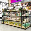 Maquiagem Armário Ilha Central Madeira Luz LED Armário Expositor de Cosméticos Prateleira para Produtos de Skin Care Expositor de Ponta Rack Expositor Boutique