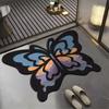 Tapetes de Chão de Borboleta de Formato Especial de Alta Qualidade Transfronteiriços, Tapetes de Porta de Entrada de Banheiro, Absorventes de Água para Banheiro, Antiderrapantes, Tapetes de Pé de Secagem Rápida