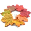 Folha de Bordo Simulada de Natal e Ação de Graças 8cm Flor Artificial Folha Folha de Bordo Colorida Mista Decoração Adereços para Cena de Foto de Casamento