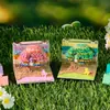 Modelo de escultura de papel creativo, regalo cultural y creativo de moda, decoración divertida para escritorio, pequeño adorno, bloc de notas 3D de árbol de cerezo