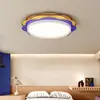 Lâmpada de Teto Redonda para Quarto de Personalidade Criativa de Espectro Completo Casa Quarto Principal Sala de Jantar Estudo Lâmpada de Teto Estilo Wabi-Sabi