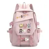 Mochila de mercancía del anime Magical Girl Madoka Magica Kuubi, con Madoka Kaname y Akemi Homura, una mochila escolar estilo 2D para niñas