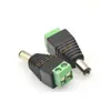 Adaptador de Terminal Verde Macho Fêmea DC5.5*2.5MM Diâmetro Interno 2.5 para Conector Positivo e Negativo Sem Solda