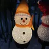 Lámpara de jardín solar Muñeco de nieve navideño lámpara de paisaje lámpara de césped diseño de villa de jardín lámpara de suelo decorativa para exteriores