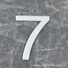 Adesivo Digital Estéreo de Acrílico Letras Bronze Dourado Preto e Branco Número do Quarto Adesivo de Parede Placa de Número de Porta Placa