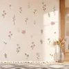 Estilo Sencillo Pequeñas Calcomanías Florales Sala de Estar Dormitorio Pared de Fondo Decoración del Hogar Pintura Flores Bohemias Calcomanías de Pared de PVC