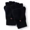 Novas Luvas Clássicas de Cashmere Puro com Aba Duas Vias Tricô Grosso Bloqueio de Temperatura Proteção contra Frio Estilo Simples Macio Versátil Venda por Atacado