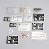 Letreros metálicos personalizados, placas de identificación de equipo de acero inoxidable cepillado, aleación de aluminio grabada, corrosión, serigrafía, estampado, procesamiento láser