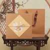 Caja de Pasteles de Luna del Festival de Medio Otoño 9 Yema de Huevo Crujiente Turrón Galleta Nieve Mei Niang Empaquetador Caja Regalo Día del Maestro