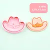 Formas de Biscoito Série Cowboy, Tipo Pressionar 3D Realista, Formatos de Bota e Chapéu, Ferramentas de Confeitaria DIY