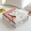 Colcha de verão em gaze plissada Classe A com fibra de soja para resfriamento, lavável à máquina, colcha de ar condicionado, colcha fina de verão, dormitório, pessoa solteira, casal, colcha de verão