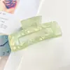 Pinza de Sujeción para Cabello Estilo Coreano Sirena Fantasma Grande de Ácido Acético Pinza para el Pelo Trasero Simple de Tiburón para Mujeres