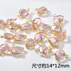 Pingente de cristal de vidro de formato irregular transparente para pendurar em par brincos pulseira colar material para joias acessórios