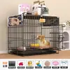 Gaiola Reforçada para Cachorro, Gaiola de Ferro Dobrável para Cães Pequenos de Interior com Bandeja Higiênica, Casa para Gatos, Cercado para Coelhos, Galinheiro, Gaiola para Animais de Estimação, Grande Quantidade em Estoque