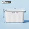 Caja de almacenamiento con tapa para artículos varios, organizador de ropa interior para armario, cesta de almacenamiento a prueba de polvo para juguetes y cosméticos de escritorio