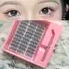 Kit de Cílios Postiços Transfronteiriços, Cílios Postiços de Grande Capacidade para Grupo Feminino, Cílios Artificiais Naturais Brilhantes e Fotogênicos