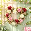 Guirlanda de Rosas Artificiais de Primavera em Estoque Transfronteiriça Guirlanda Romântica de Dia dos Namorados Decoração Pendurada na Porta Adereço de Fotografia