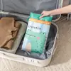 Adorable bolsa de almacenamiento para mascotas y bebés con temática de dibujos animados, bolsa para pañales con compartimentos separados para artículos húmedos y secos, bolsa de almacenamiento multifuncional de doble capa con cremallera
