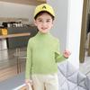2022 Otoño Nuevo estilo camiseta de manga larga estilo occidental para niños camiseta básica estilo coreano ins moda para niñas top interior ropa para niños