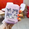 Bolsa de armazenamento de desenho animado para disco rígido, fone de ouvido, mini impressora, troco, carregador, cabo de dados, caixa de armazenamento para disco rígido com corda