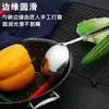 Conjunto de colher de sopa e escumadeira de aço inoxidável com cabo longo, colher de cabeça grande para cozinha doméstica, concha de sopa grande para beber sopa e servir fondue