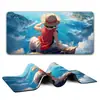 Tapete de Mouse Grande Estilo Anime Popular, Bordas Costuradas de Precisão, Base de Borracha Antiderrapante para Mesa, Personalizável com Seu Próprio Design