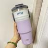 TYESO nueva taza de café doble pared aislada fría portátil taza de hielo gran capacidad acero inoxidable doble bebida taza para coche