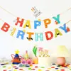 # Festa de Aniversário Feliz Crianças Primeira Festa de Aniversário Decoração Bandeira de Aniversário Cordão de Bandeirinhas Cenário Layout Bandeira Pendurada Bandeira Colorida Lote