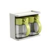 Caja de Condimentos de Vidrio Tarro de Condimentos con Cuchara Botella de Condimentos Salero Tarro de Condimentos Botella Tarro de Condimentos Cocina Salero