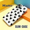 Funda para Teléfono Móvil iPhone18Pro Más Vendida Transfronteriza Europea y Americana, Funda de Película Delgada Simple con Forma de Corazón Negro para Apple 16Pro