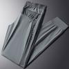 Pantalones Casuales de Seda de Hielo para Hombre Verano Exterior Secado Rápido Deportivos Rectos Delgados de Tobillo Pequeño Transpirables Talla Grande Pantalones Hombre