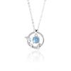 Collar de Plata Esterlina S925 Sansheng Albaricoque para Mujer Nicho Creativo Estilo Nacional Diseño Colgante Accesorios Cadena Clavícula Joyería Venta al por Mayor