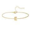 Pulsera de Tres Dimensiones de Burbujas 26 Letras de Lujo Ligero de Nicho para Niñas, Joyería Sencilla Chapada en Oro de 14K, Regalo para Novia