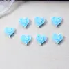 Perla de Imitación Color Macarrón Corazón Rosa Joyería para Uñas Accesorios para Uñas Portátiles Funda para Teléfono Celular Accesorios Pequeños DIY