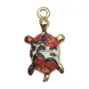 Colgante de Tortuga de Aleación Esmaltada DIY Transfronterizo Moda Dibujos Animados Joyería Pendientes Llavero Accesorios