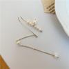 Handmade Natural Barroco de água doce Pearl Tassel elegante clipe de orelha Super Immortal Brincos Mori Super Imortal